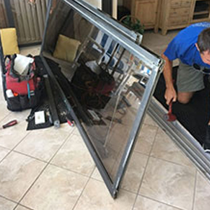 sliding glass door frame repair Palm City